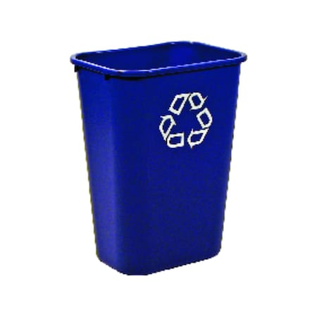 Rubbermaid Rubbermaid 10 gal Blue Plastic Recycling Bin 295773 BLUE